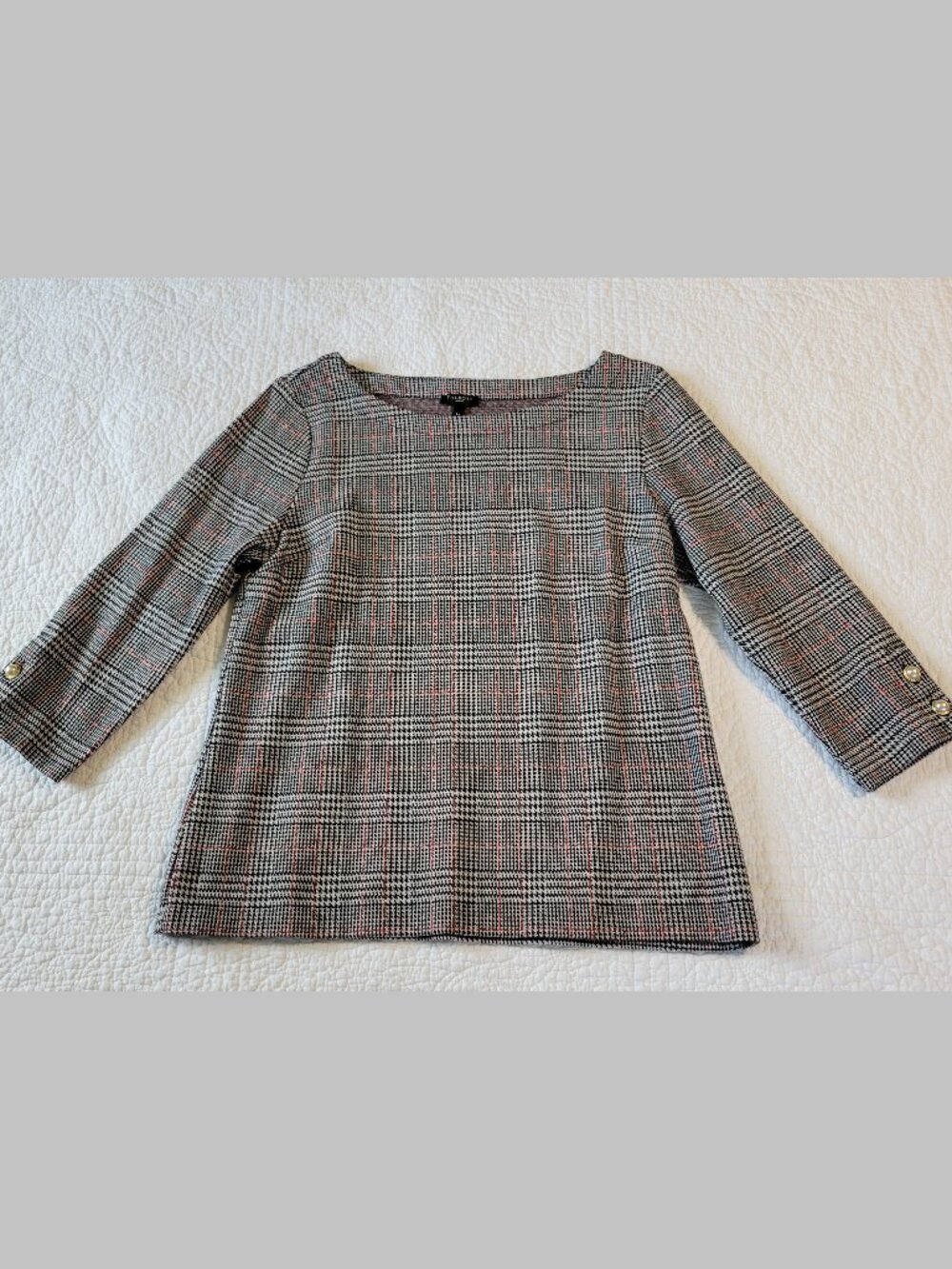 Talbots tailored 3/4 sleeve top
